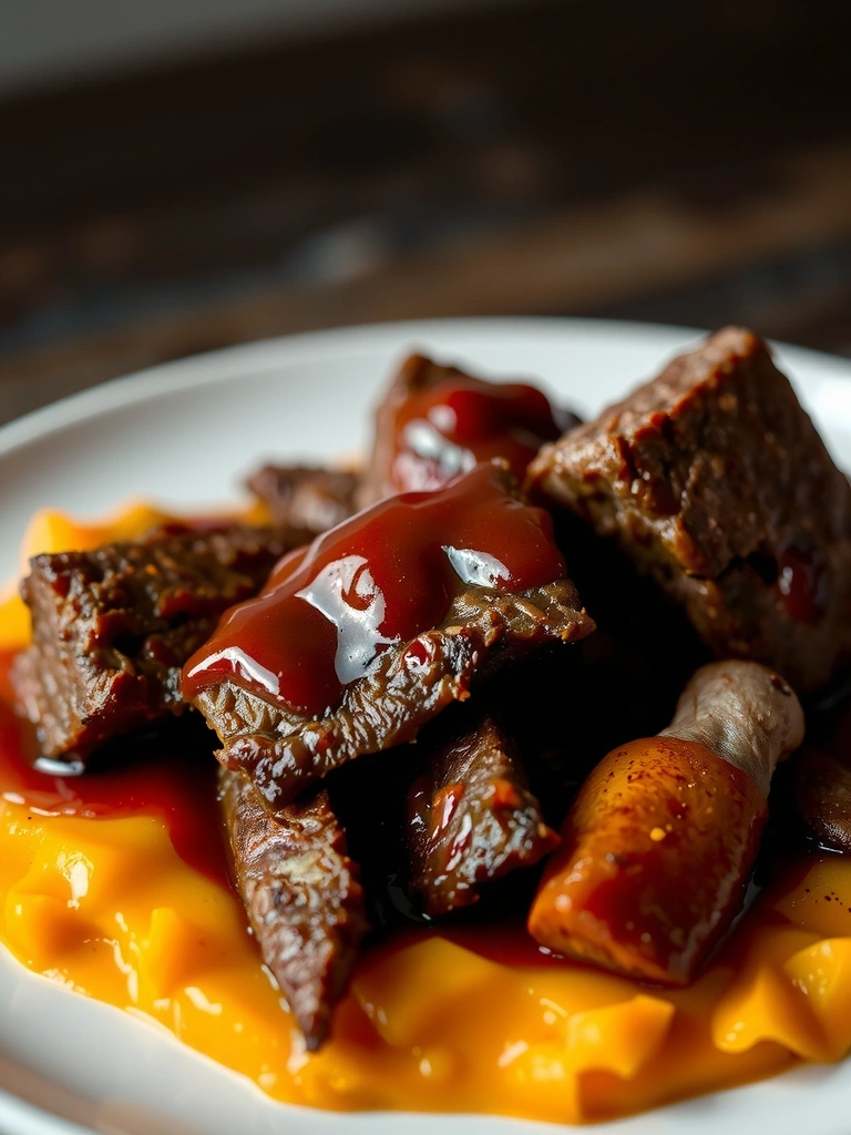 Geschmortes Rind Abendessen